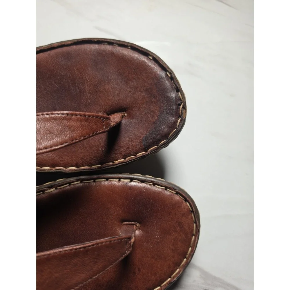 Clarks Women's‎ Fenner Nerice Brown 10 Flip Flop Thong Sandals